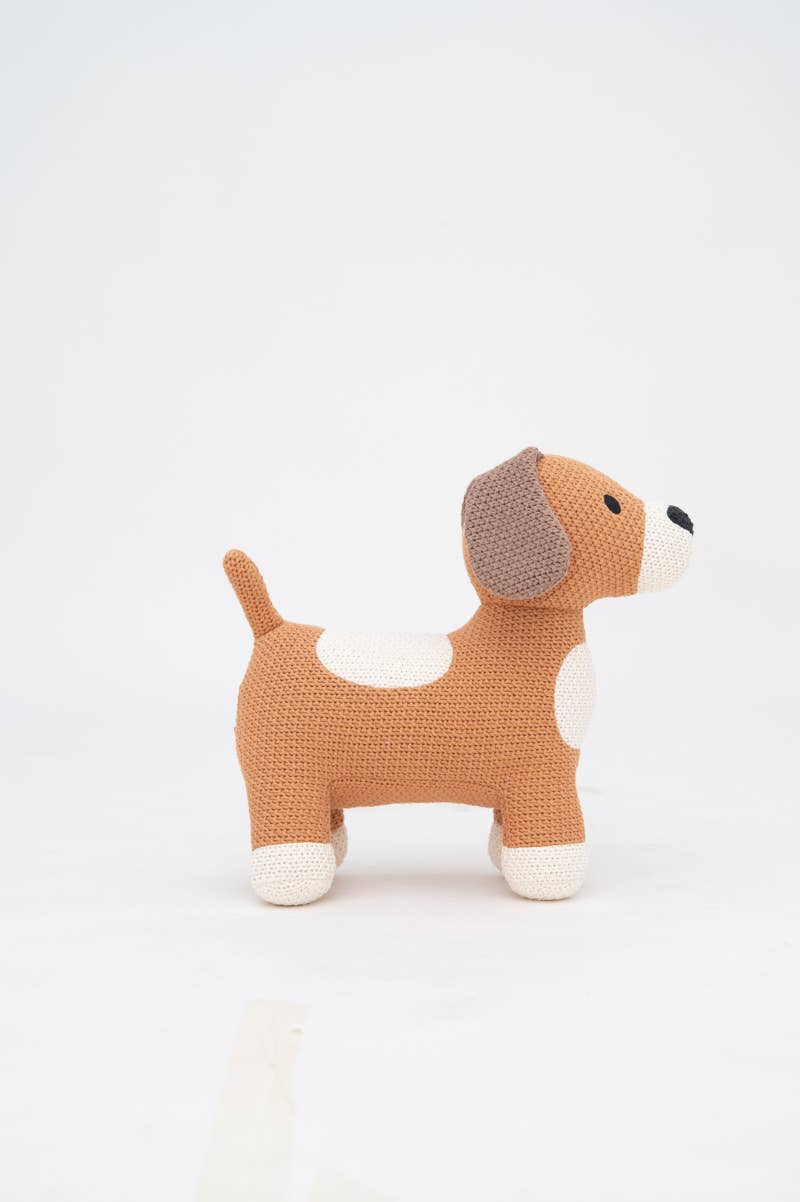 Stofftier Hund aus 100% Baumwolle