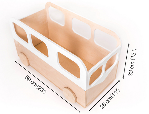 Aufbewahrungskiste aus Holz - Bus