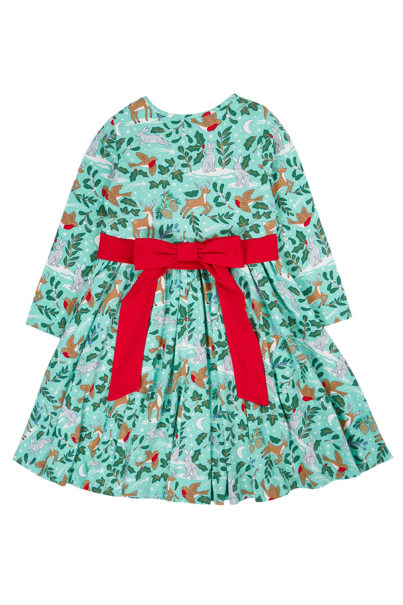 Party-Kleid mit Weihnachts-Print von Frugi