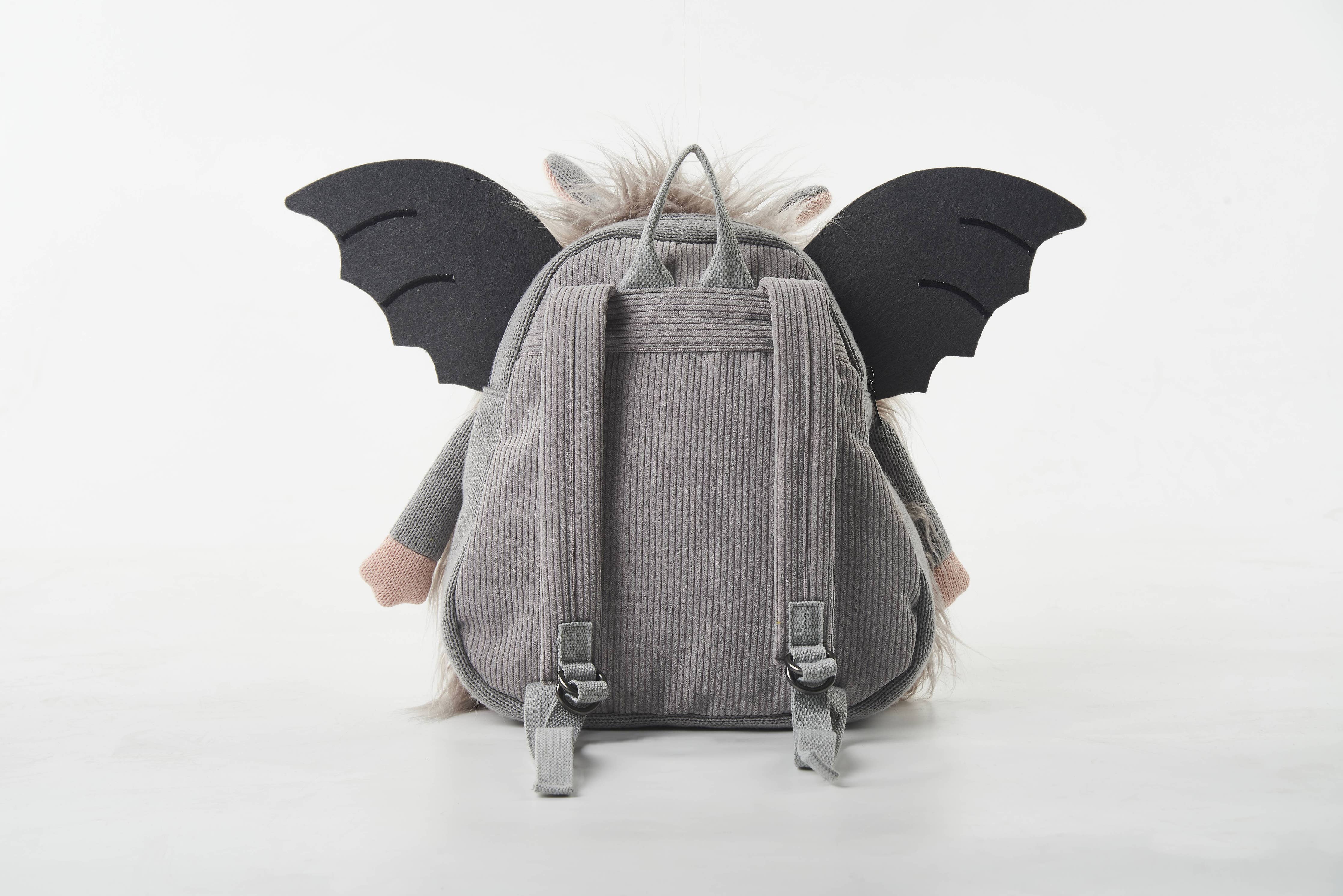 Fledermaus-Plüschrucksack aus Baumwolle