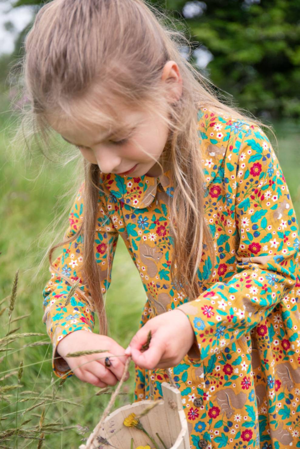 Kleid von Frugi mit Eichhörnchen