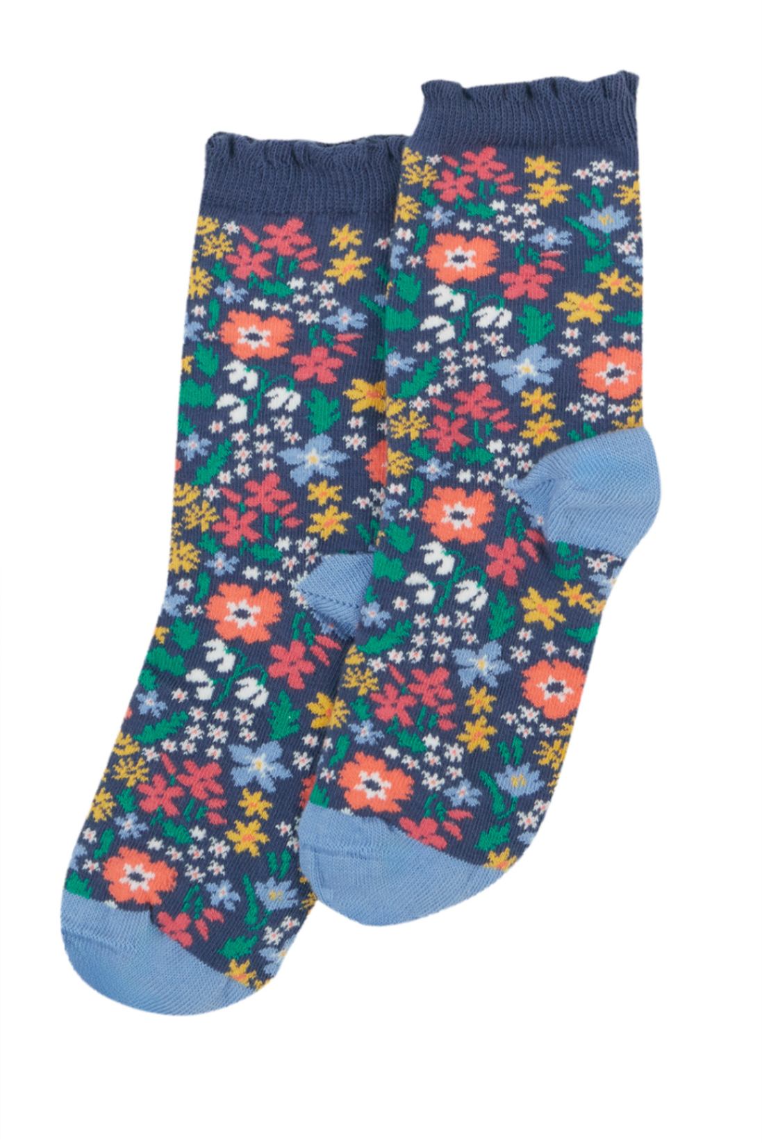 Socken von Frugi mit Katzen, 2er-Pack