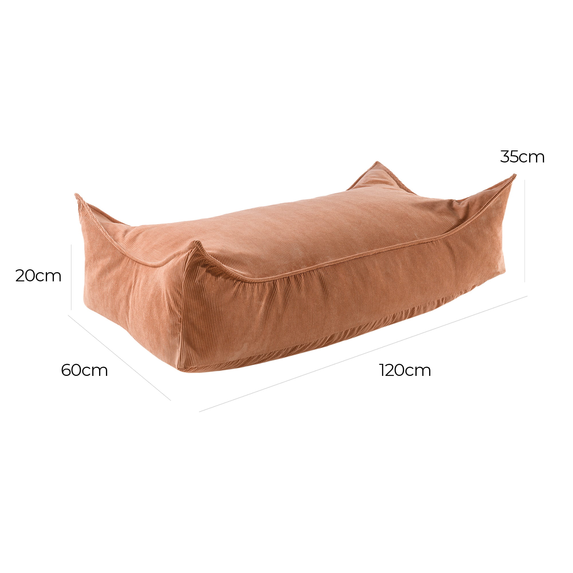 MeowBaby® Sitzsack mit Cordbezug